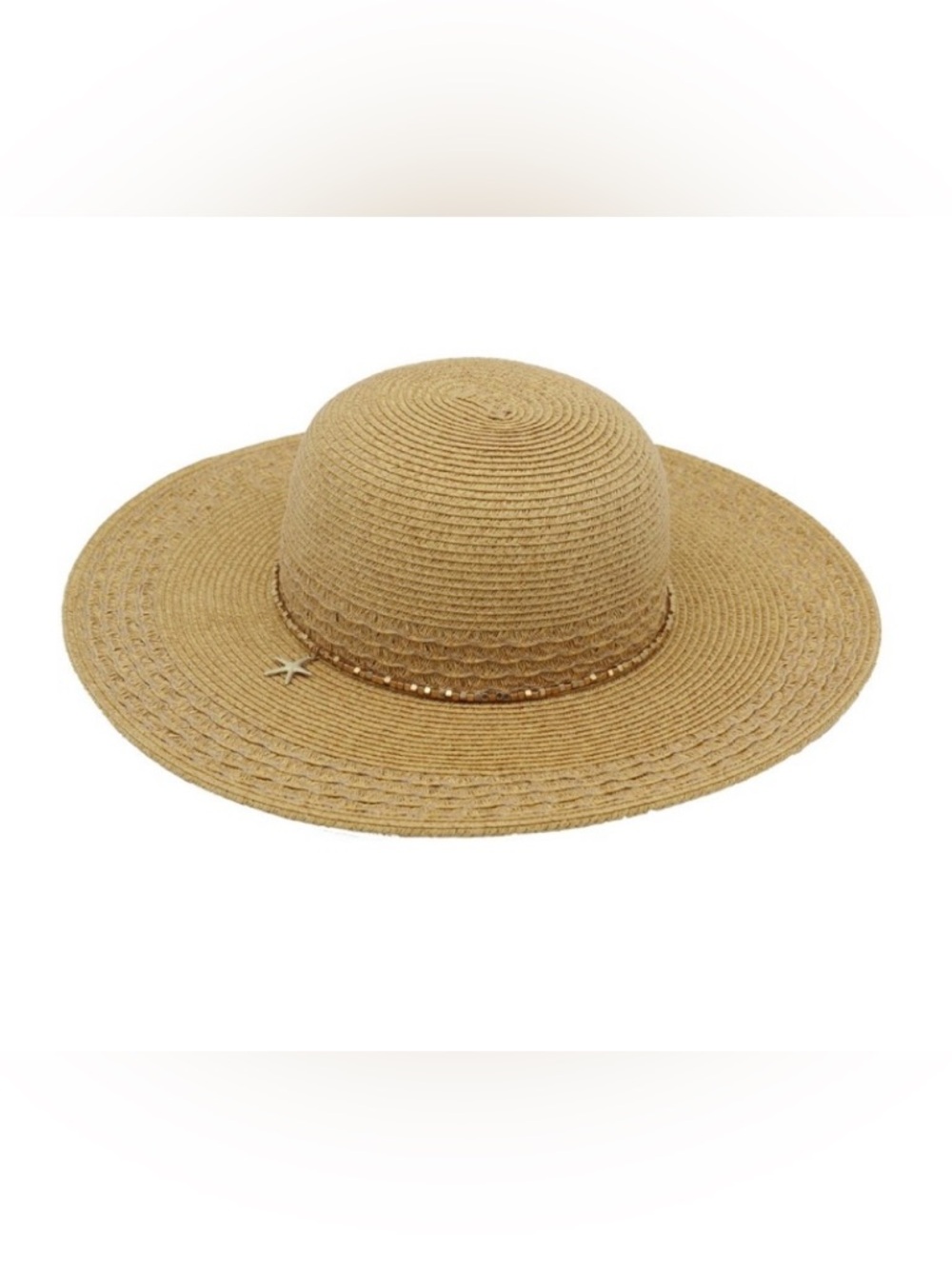 Straw Floppy Sun Hat O/S (fits most)